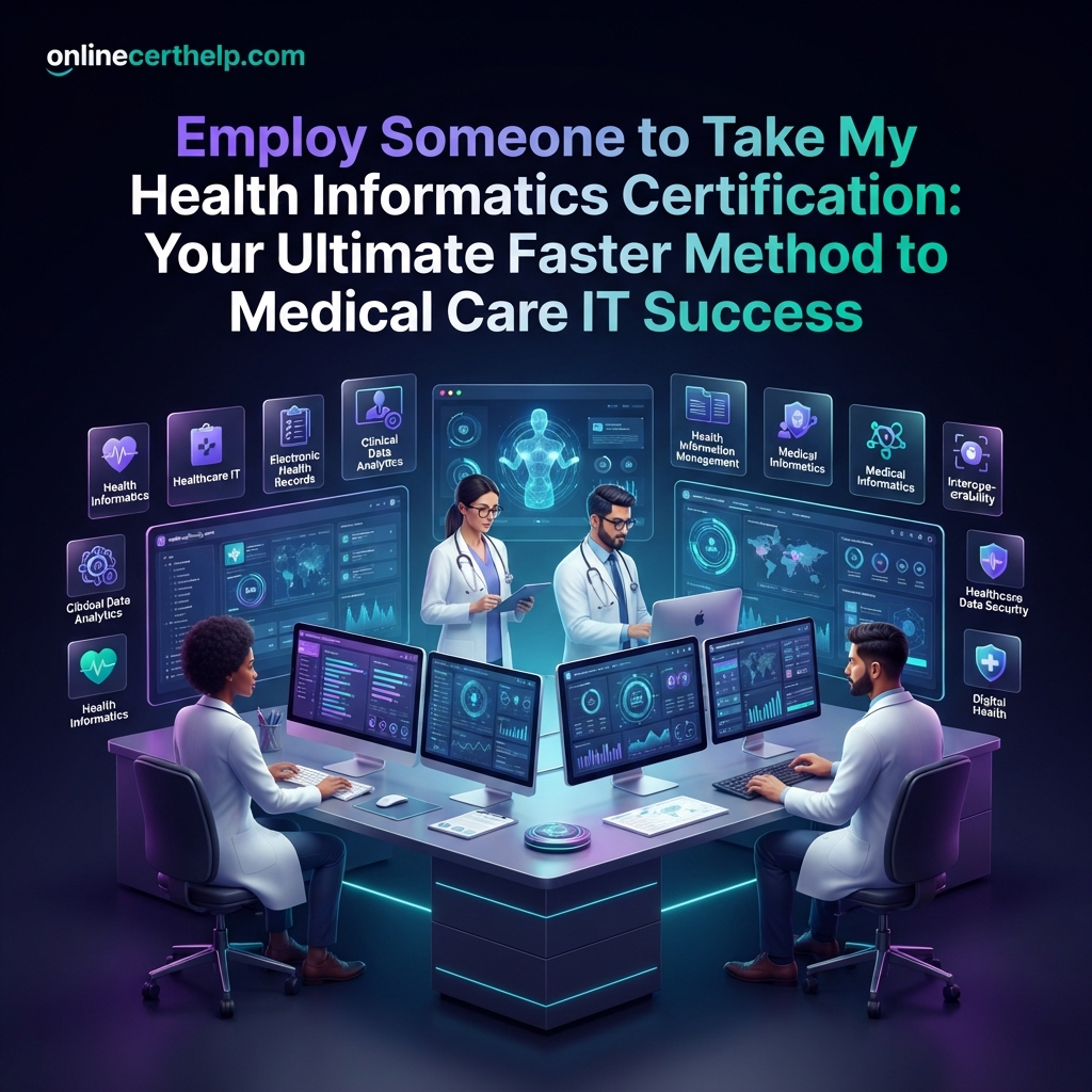 Employ Someone to Take My Health Informatics Certification: Your Ultimate Faster Method to Medical Care IT Success