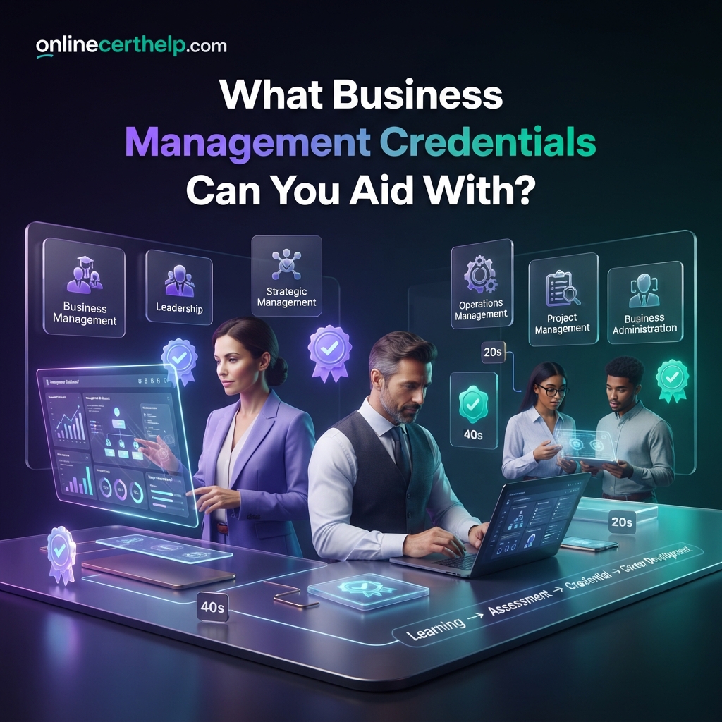 What Business Management Credentials Can You Aid With?