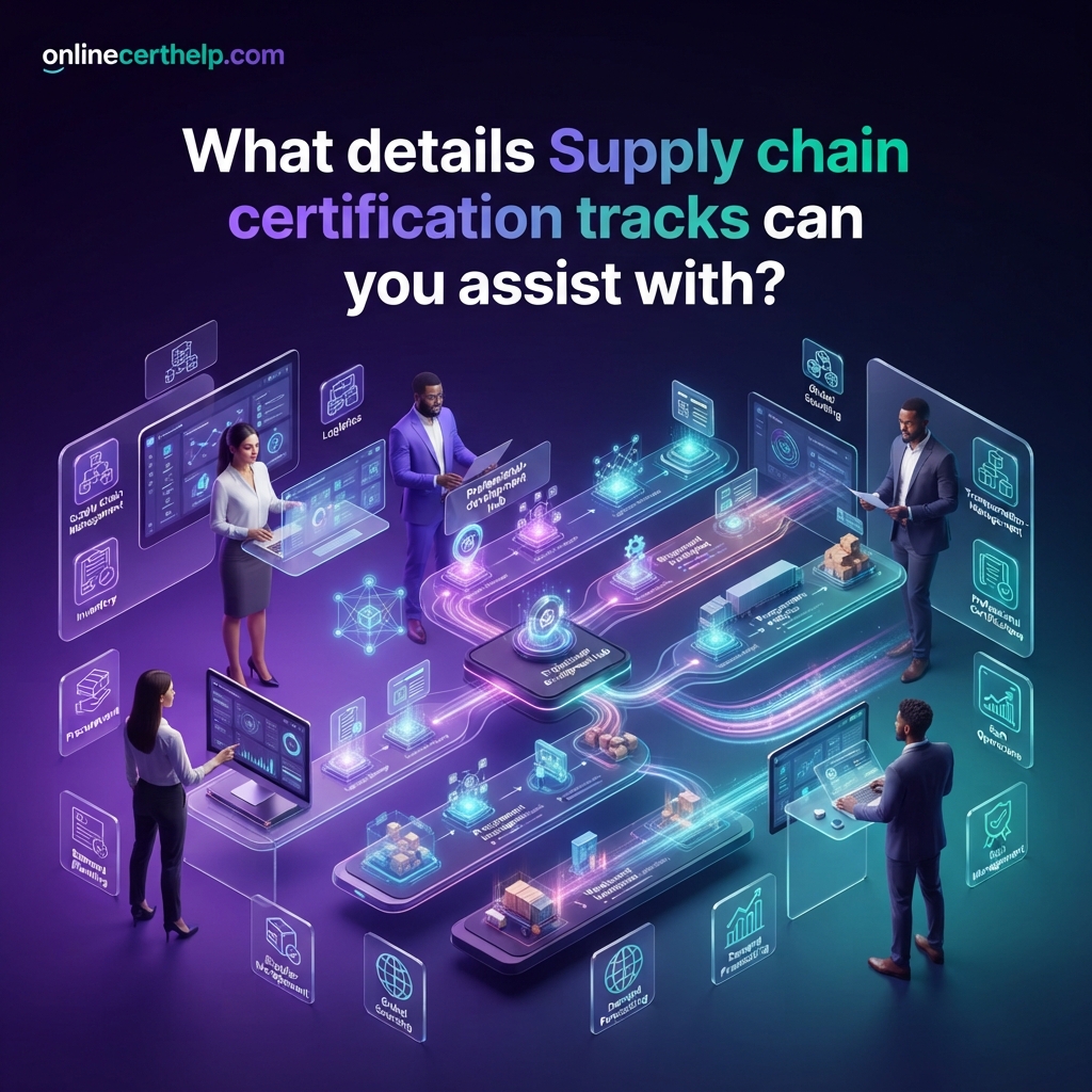 What details Supply chain certification tracks can you assist with?