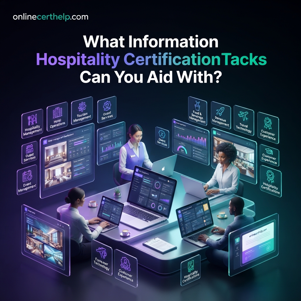 What information Hospitality certification tracks can you aid with?