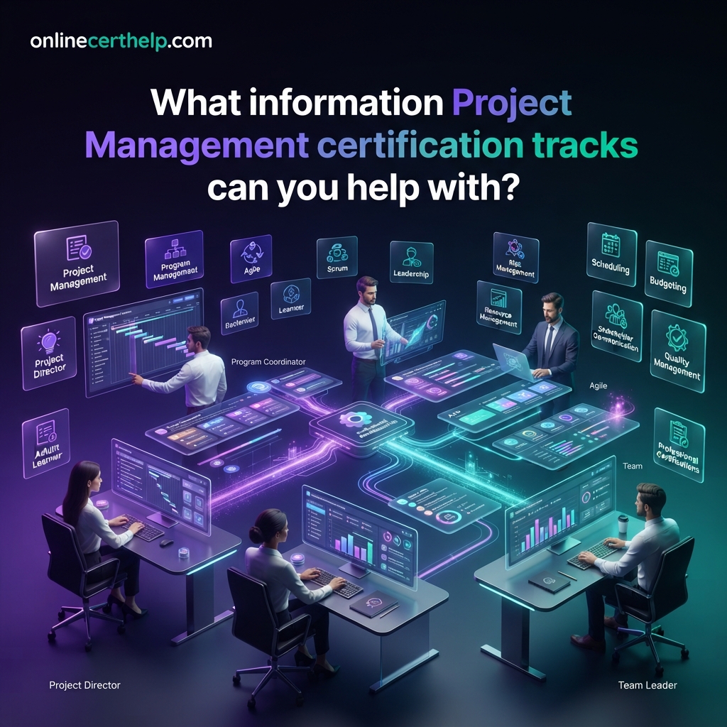 What information Project Management certification tracks can you help with?