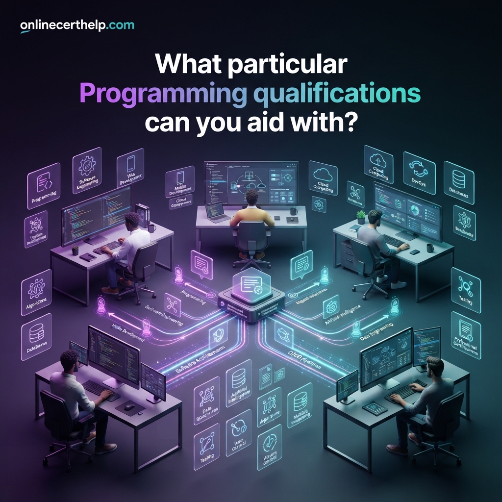What particular Programming qualifications tracks can you aid with?