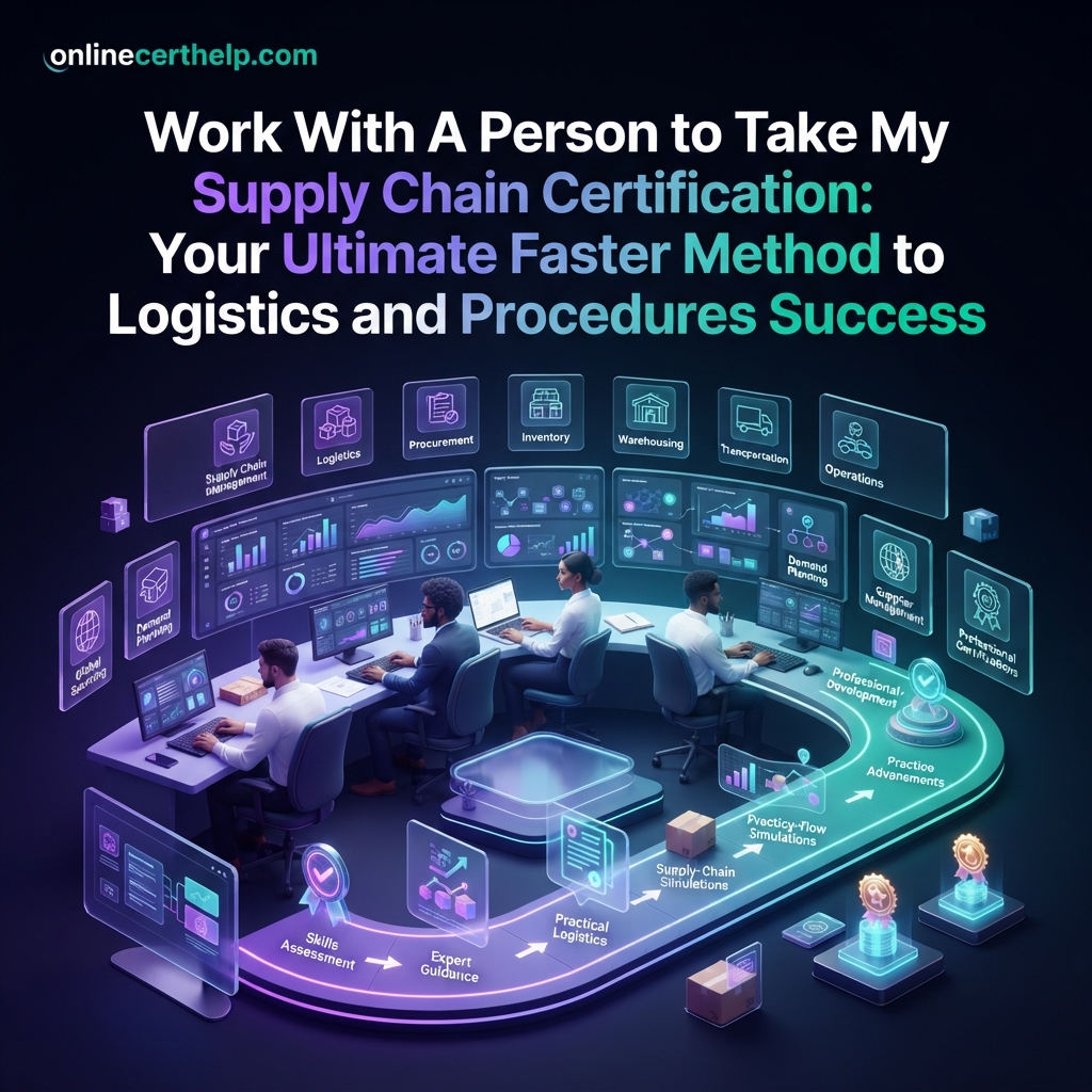 Work With A Person to Take My Supply Chain Certification: Your Ultimate Faster Method to Logistics and Procedures Success